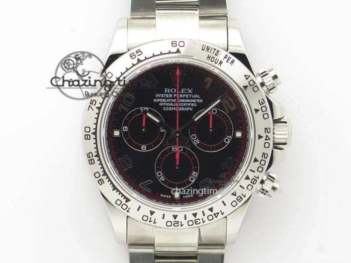 1227 TechFriendly Daytona 126505 RG QF 1:1 Best Edition RG Black Dial Crystal Markers On RG Bracelet SH4131 V6 (Gain Weight) 303